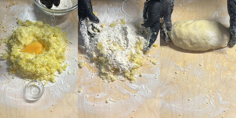 Gnocchi di patate impasto