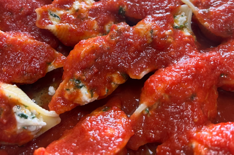 Cannelloni e Conchiglioni ripieni di Ricotta e Spinaci