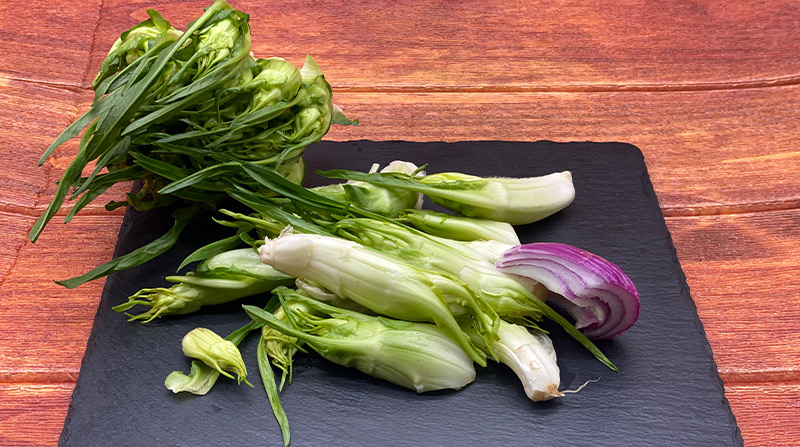 idea-ricetta-primo-piatto-linguine-e-puntarelle-al-sugo