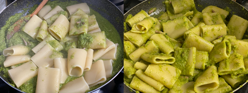 ricetta-primo-piatto-paccheri-pesto-di-zucchine-pancetta-noci-primi-piatti-online-saporido