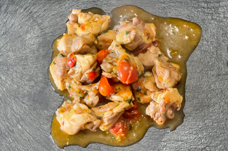 Spezzatino di Pollo con Verdure Tritate