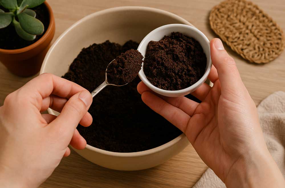 fondi del caffè migliorano la struttura del terreno
