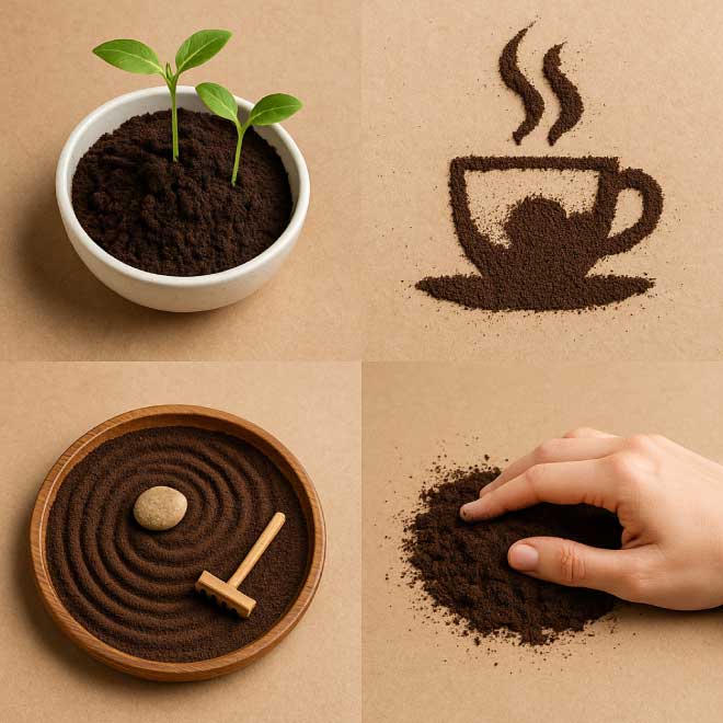 allontanare le formiche con i fondi di caffè