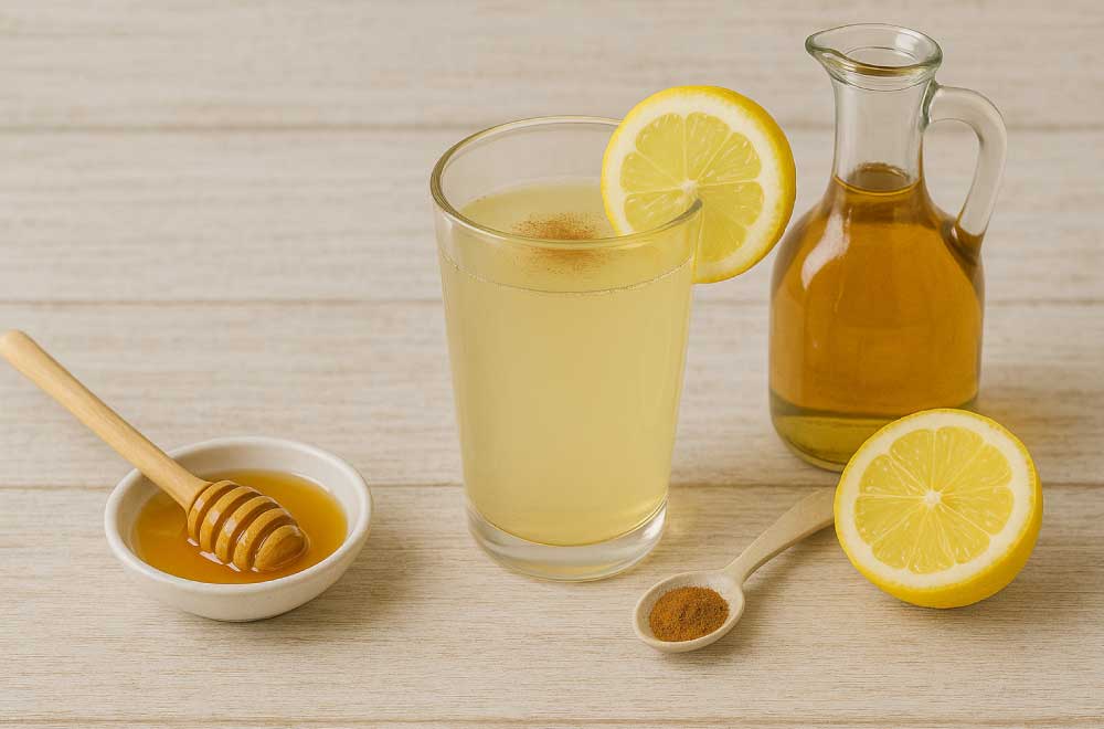 ricetta bevanda detox aceto di mele limone cannella saporido