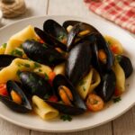 ricetta-primo-piatto-paccheri-cozze-e-gamberetti