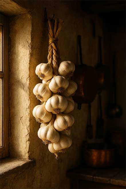 aglio leggende e superstizioni appeso come amuleto