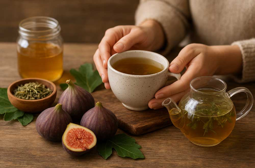 rimedi naturali infuso di foglie di fico fatto in casa