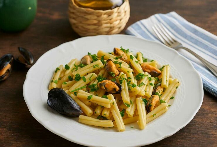 idea ricetta primo piatto cortecce con le cozze